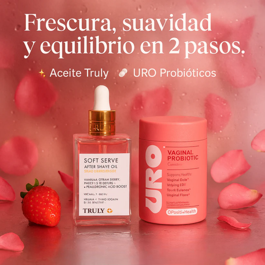 KIT ÍNTIMO: URO PROBIÓTICOS VAGINALES + ACEITE TRULY || CUIDADO COMPLETO PARA TU ZONA ÍNTIMA